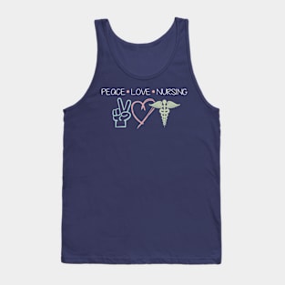 Peace Love and Nursing  - Full Color Tank Top